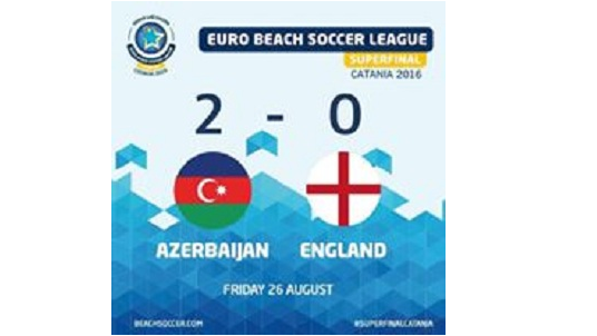 Сборная Азербайджана одержала победу над Англией